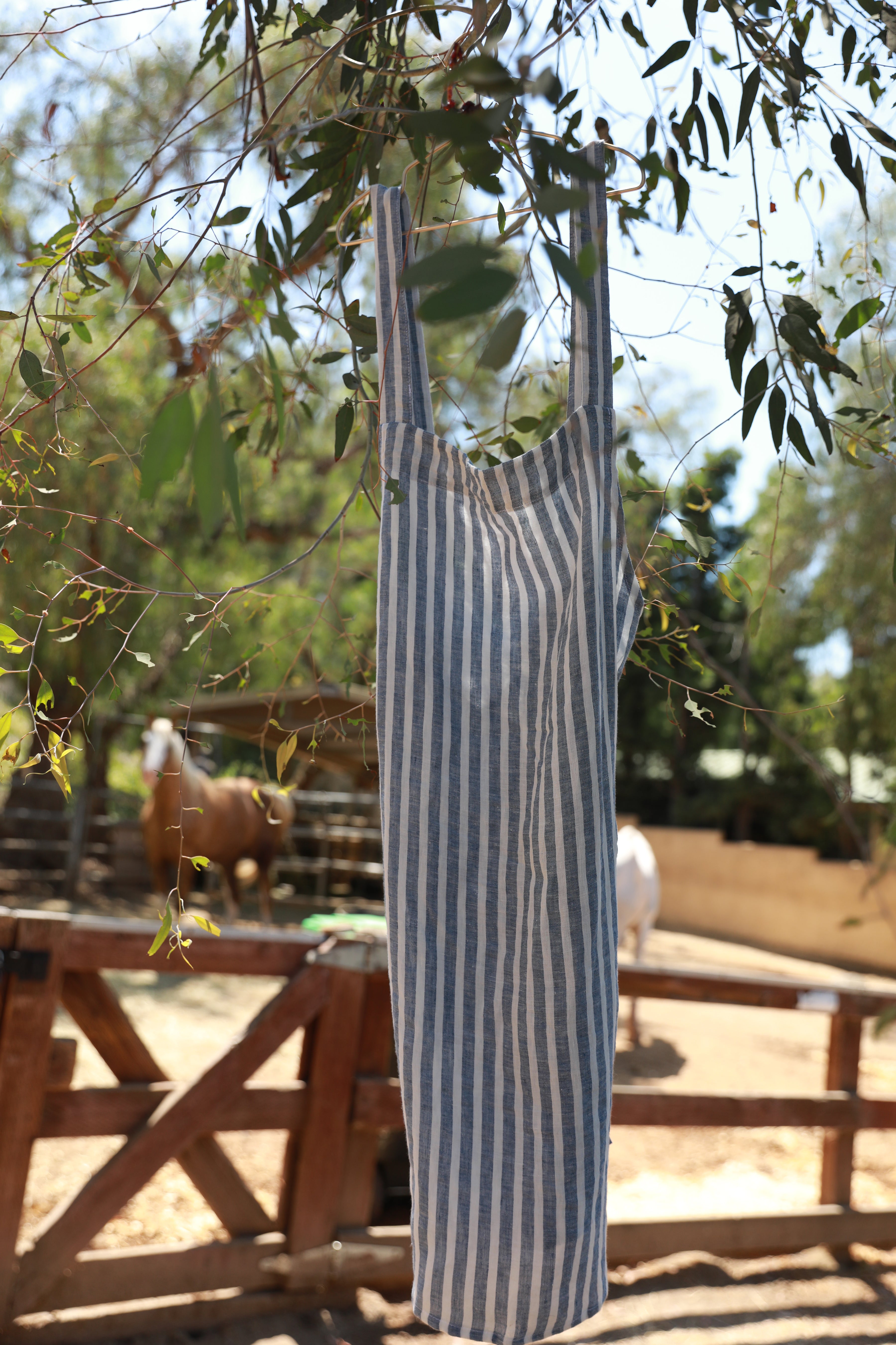 French Linen Crossback Apron