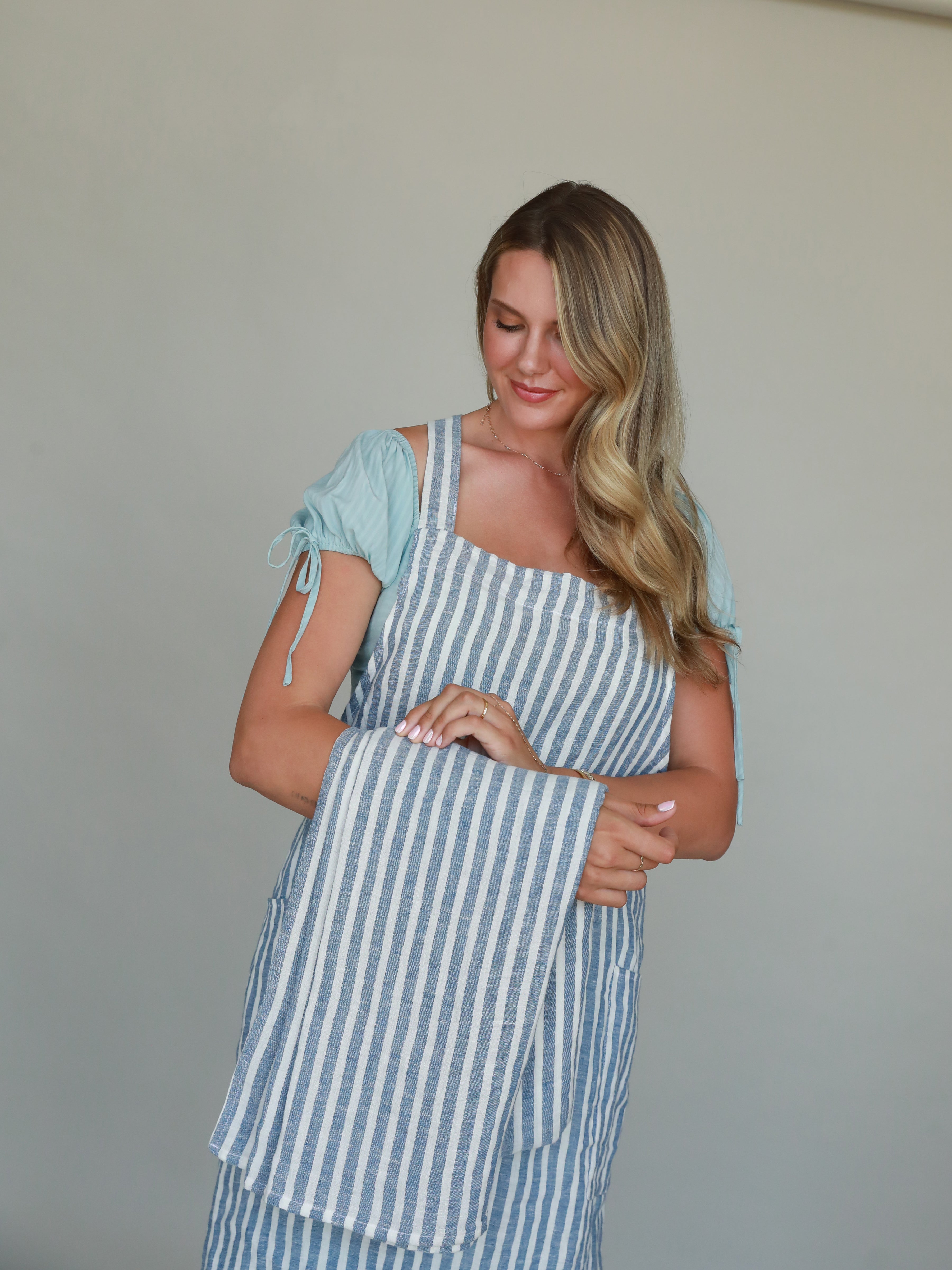 French Linen Crossback Apron