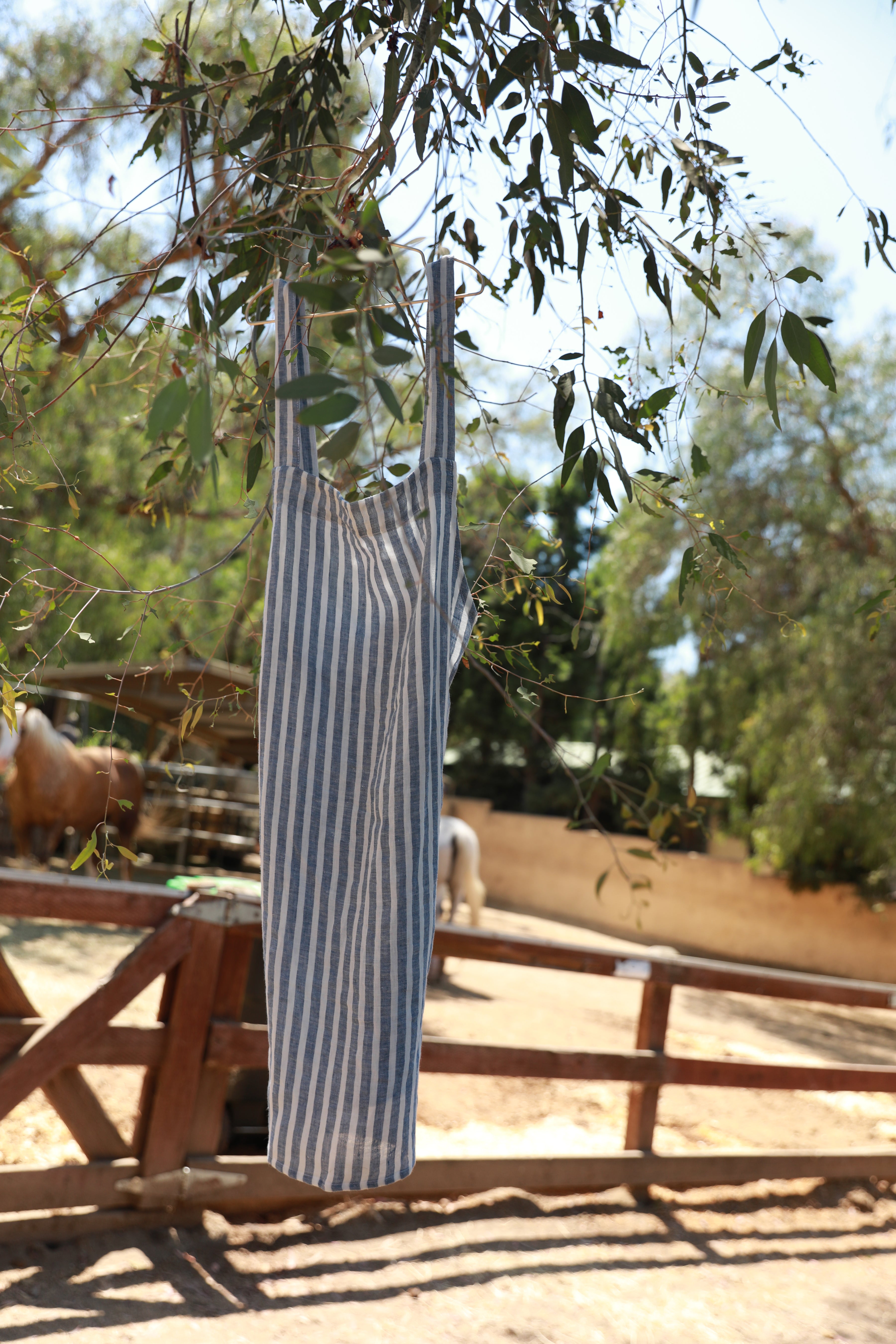 French Linen Crossback Apron 