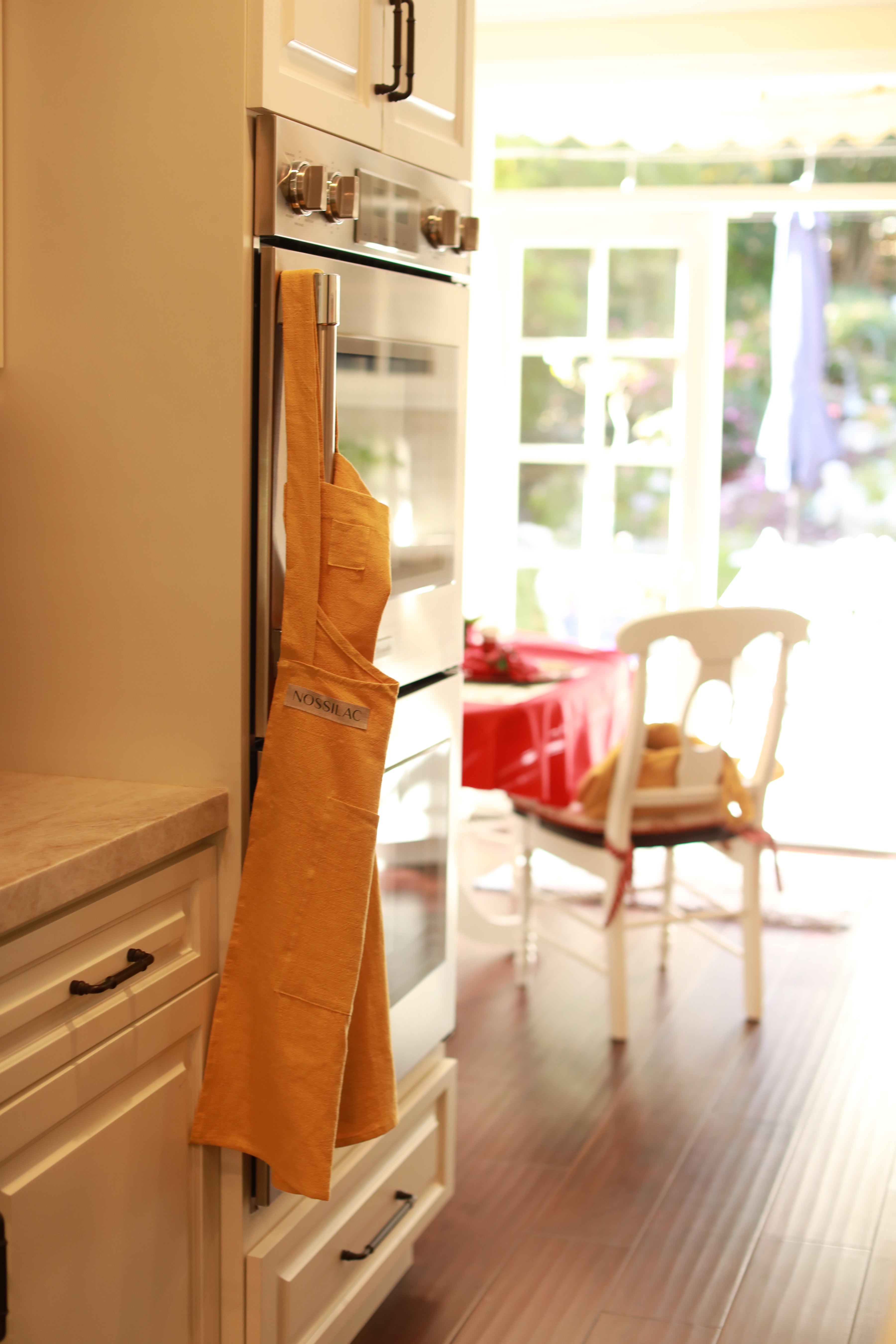 French Linen Crossback Apron 